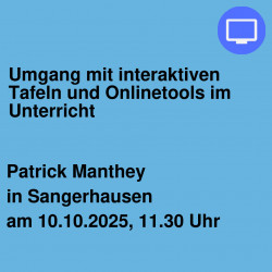 Umgang mit interaktiven Tafeln und Onlinetools im Unterricht
